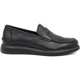 Freefoot 226825 Siyah Croco Deri Erkek Casual Ayakkabı