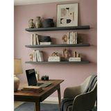 Freehome Premium Mdf Ürün Gizli Montajlı Uçan Raf 100X15 - 3 Adet Kitaplık Mutfak Banyo Salon Rafı - Siyah