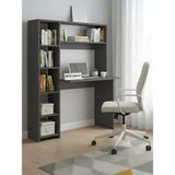 Freehome Premium Mdf Ürün Modern Kitaplıklı Çalışma Masası | Raflı Öğrenci ve Home Ofis Bilgisayar Masası - 165x107 - Antrasit