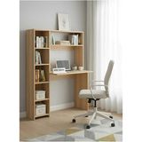 Freehome Premium Mdf Ürün Modern Kitaplıklı Çalışma Masası | Raflı Öğrenci ve Home Ofis Bilgisayar Masası - 165X107X45 - Ahşap