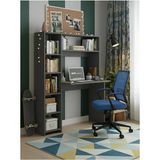 Freehome Premium Mdf Ürün Modern Kitaplıklı Çalışma Masası | Raflı Öğrenci ve Home Ofis Bilgisayar Masası - 165X107X45 - Antrasit