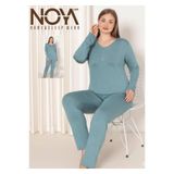 FREEİSTA Mint Yeşil Büyük beden Pijama Takımı Ring Viskon Mind Yeşil 5XL