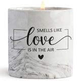 FreeJac Love is in The Air Candle I Love You Onun için Hediyeler Noel Doğum Günü Hediyesi Fikirleri Kadınlar Erkekler için Yıldönümü Hediyesi Sevgililer Günü Gelin Duş Yeni Eve Taşınma Hediyeleri Lavanta Mum
