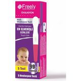 Freely Ovulasyon (Yumurtlama) Testi 5 Adet / Hamile Kalmaya Elverişli Günleri Tespit Eder