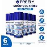 Freely Soğutucu Sprey 150 ml Anestezik ve Lazer Epilasyon Için Soğutucu Sprey 6 Adet