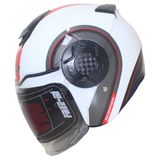 Freem FR-665 Circle White Yarım Camlı Kask – Beyaz Güneş Vizörlü,