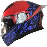 Freem FR-965 93 Çene Açılır Kask - Kırmızı - Mavi
