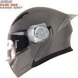 Freem FR-965 Nardo Gri Çene Açılır Kask - XL