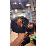 freem SEVİMLİ KAPALI MAT SİYAH IRON MAN KASK