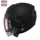 Freem YA665-VR Mat Siyah Yarım Kask