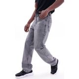 Freemen Erkek Baggy Bol Kesim Kot Pantolon - Gri - 32