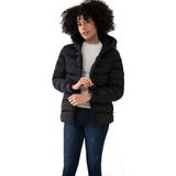 Freemen Spor Kadın Kapüşonlu Polarlı Su Geçirmez Rüzgara Mont & Kaban & Parka - Siyah - 2XL