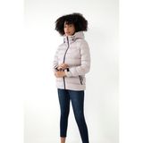 Freemen Spor Kadın Polarlı Kapüşonlu Su Geçirmez Rüzgara Mont & Kaban & Parka - Taş - XL