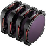 Freewell GoPro Hero9/Hero10 Black Uyumlu 4K Serisi Bright Day Filter Seti (4'lü Paket)