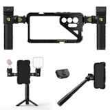 Freewell Samsung S25 Ultra için Genius Rig Cage – Aletsiz Kurulum, Tripod ve Monopod Kulpları, Bluetooth Uzaktan Kumandası, Profesyonel Çekimler için Esnek Montaj