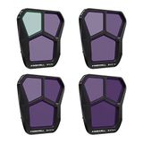 Freewell Standard Day 4Pack Split ND ND8, ND16, ND32, ND64 Filtreler Mavic 3 Pro/Mavic 3 Pro Cine ile Uyumlu