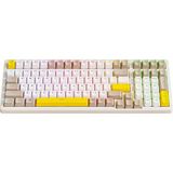 Freewolf K3 Max Klavye Red Switch Oyuncu Klavyesi Gaming Mekanik 100 Tuşlu Hotswapp Anti- Ghosting - Sarı