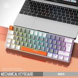 Freewolf T60 Mini Rgb Oyun Klavyesi Gaming Mekanik 62 Tuşlu 18 Rgb LED USB Tip-C Kablosu