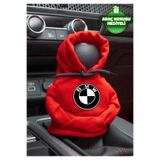 Freeyez BMW Logo Kırmızı Vites Hoodie Araç Vites Kıyafeti Vites Poları Oto Aksesuarı Vites Topuzu Sweat
