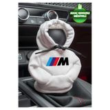 Freeyez BMW M Power Beyaz Vites Hoodie Araç Vites Kıyafeti Vites Poları Oto Aksesuarı Vites Topuzu Sweat