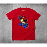 Freeyez Mario Wolverine Pamuklu Penye T-Shirt - Kırmızı