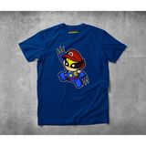Freeyez Mario Wolverine Pamuklu Penye T-Shirt - Lacivert