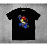 Freeyez Mario Wolverine Pamuklu Penye T-Shirt - Siyah - 2XS
