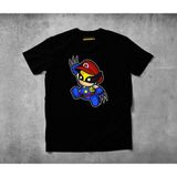 Freeyez Mario Wolverine Pamuklu Penye T-Shirt - Siyah