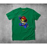 Freeyez Mario Wolverine Pamuklu Penye T-Shirt - Yeşil - 3XL