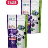 Freeze Dried Blueberry 20 Gram - Dondurularak Kurutulmuş Çıtır Yaban Mersini Atıştırmalık 2 Adet