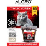 Freeze Dried Kedi Ödül Maması - Tavuk Yürek Kova Ambalaj 80 gr