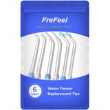 FreFeel Waterpik Su Flosser için Yedek İpuçları (2 Klasik Jet Ucu ve 2 Ortodontik Uç ve 2 Plak Arayıcı İpucu)