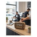 FREFLY Nostalji Ahşap radyo tip box Kumbara bahşiş kutusu 042929