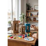 FREFLY Ramazan feneri Nikah Süslemesi / 3 lü Set pilli led Mumlu Dekoratif hediye Fener0876