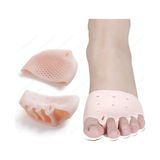 Frefly Store 1 Çift, Morton Nörama ve Metatarsal Destek Sağlayan, Parmak Sürtünme Önleyici, Parmak Duruş Düzeltici, Yumuşak, Ayağın Ön Tarafını Rahatlatan Silikon(Ten)