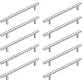 Frefly Store (10 Adet) Alteta Rosemary Inox Renk Metal 160MM Dolap Çekmece Mobilya Kulbu Kulpları - 00-Siyah - Beyaz