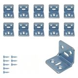 Frefly Store 10 Adet L Demir Gönye Köşebent, 30X25X25MM - 41 Delft Blue