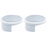 Frefly Store 10 cm Çapında Dayanıklı Plastik Gider Süzgeci ve Koku Kapak Seti - Acı Yeşil