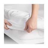 Frefly Store %100 Pamuk Penye Premium Lastikli Çarşaf | Tek Kişilik | Çift Kişilik | Battal Boy (Beyaz, 180X200)