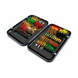 Frefly Store 100 Parça Yapay Sinek Iğne Seti Fishing Kutulu Alabalık Balıkçılık Tüylü Sahte Yem