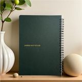 Frefly Store 12 Haftalık A5 Beslenme ve Kilo Takip Planlayıcı Defter – Spiralli, Şık Suni Deri Kapak - 0