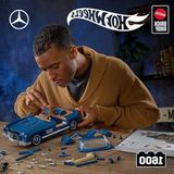 Frefly Store 1500 Parçalı Metal Yarış Arabası Oyuncak, 1:12 Ölçekli Gri Model