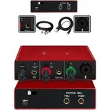 Frefly Store 2 Giriş 2 Çıkış USB Stüdyo Ses Kartı