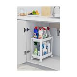 Frefly Store 2 Katlı Tekerlekli Düzenleyici Raf, Banyo Dolabı, Mutfak Tezgah ve Evye Altı