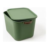 Frefly Store 20 Lt Kapaklı Organizer Kutu, Dayanıklı Plastik ve Renkli Tasarım - 0-Koyu Mavi - 1 Adet