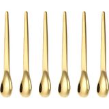 Frefly Store 201 Çelik 6 Adet Gold Mat 12,5 cm Klasik Çay Kaşığı CIN941SR-6 - 0 - 19 L