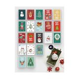 Frefly Store 20'li Yılbaşı Kartpostal Seti - Yılbaşı Kartı, Yeni Yıl Kartı, Yılbaşı Kartları, Noel Tebrik Kartı - 41 Delft Blue