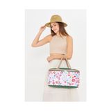 Frefly Store 22 Litre Piknik/kamp Çantası Sepeti. Termal Termos Çanta (Sıcak-Soğuk Koruma Sağlar) Flower - Ahşap