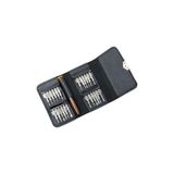 Frefly Store 24 Parça Cüzdanlı Yıldız Düz Uçlu Elektronik Laptop Telefon Saat Tamir Tornavida Seti