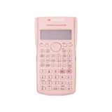 Frefly Store 240 Fonksiyonlu Bilimsel Hesap Makinesi - 2 Satırlı Ekran, Güçlü Tasarım Beyaz (Pembe)